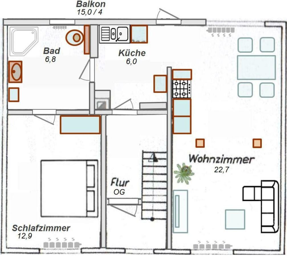 Ferienwohnung Schreiberstrasse Wernigerode Esterno foto
